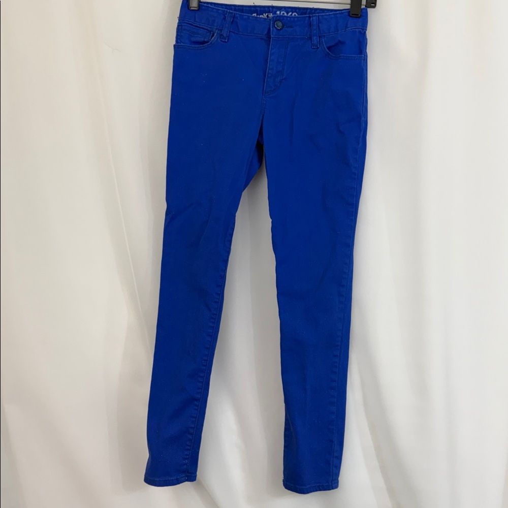 Girl’s GAP Blue Glitter Jeans Size 12 Super Skinny